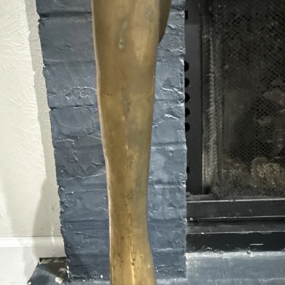 Vintage XL Brass Swan Figurine 21